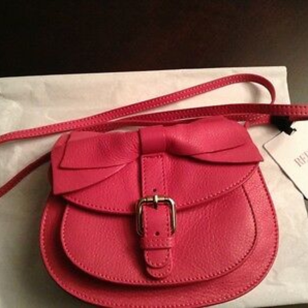 RED Valentino Bow-Flap Messenger & Crossbody Bag,Fuschia Pink Small